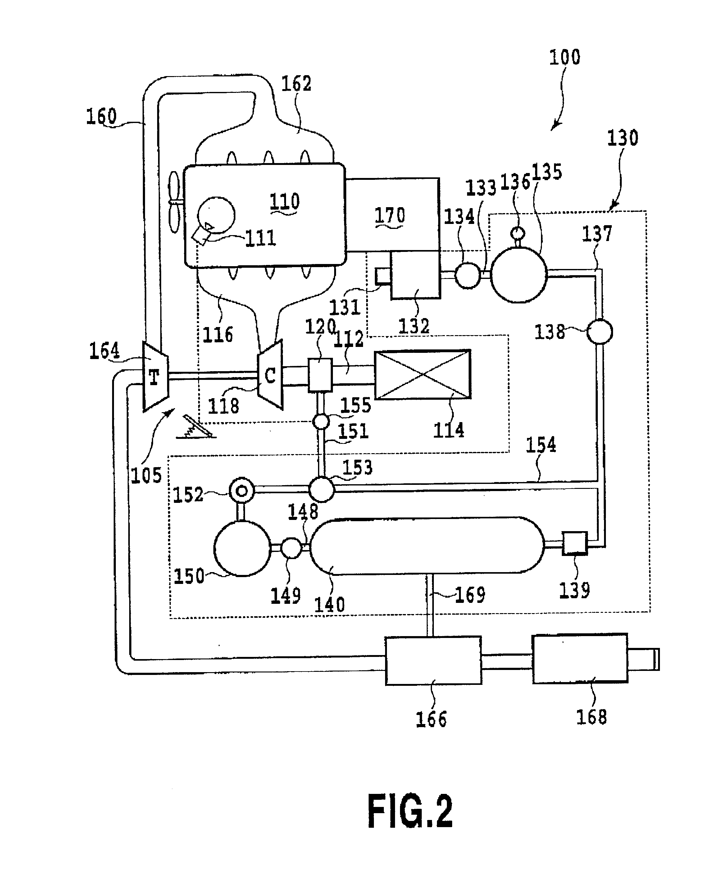 Nitrogen oxide reducing system for diesel engine and nitrogen gas generating device