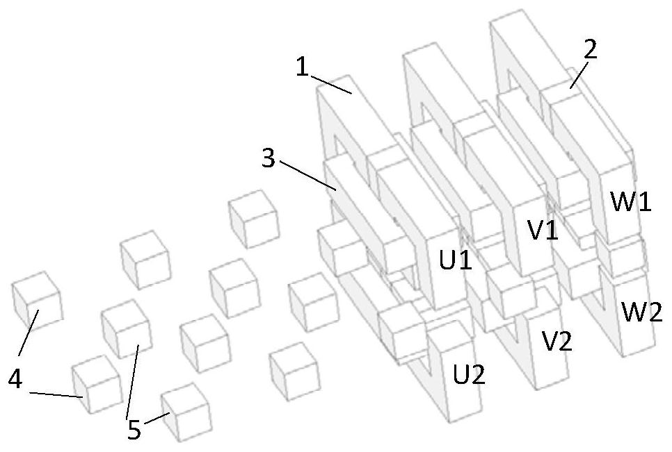 A secondary short magnetic circuit bilateral primary permanent magnet transverse flux linear motor