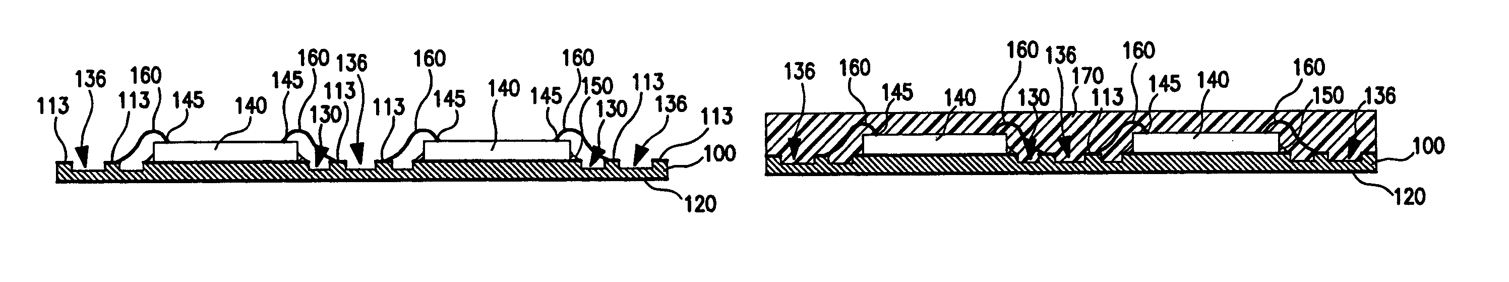 Partially patterned lead frames and methods of making and using the same in semiconductor packaging