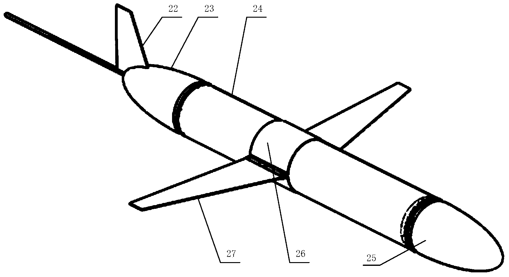 Underwater three-dimensional detection gliding robot