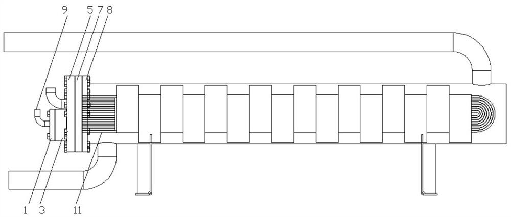 Efficient combined distributor structure for refrigerating system heat exchanger