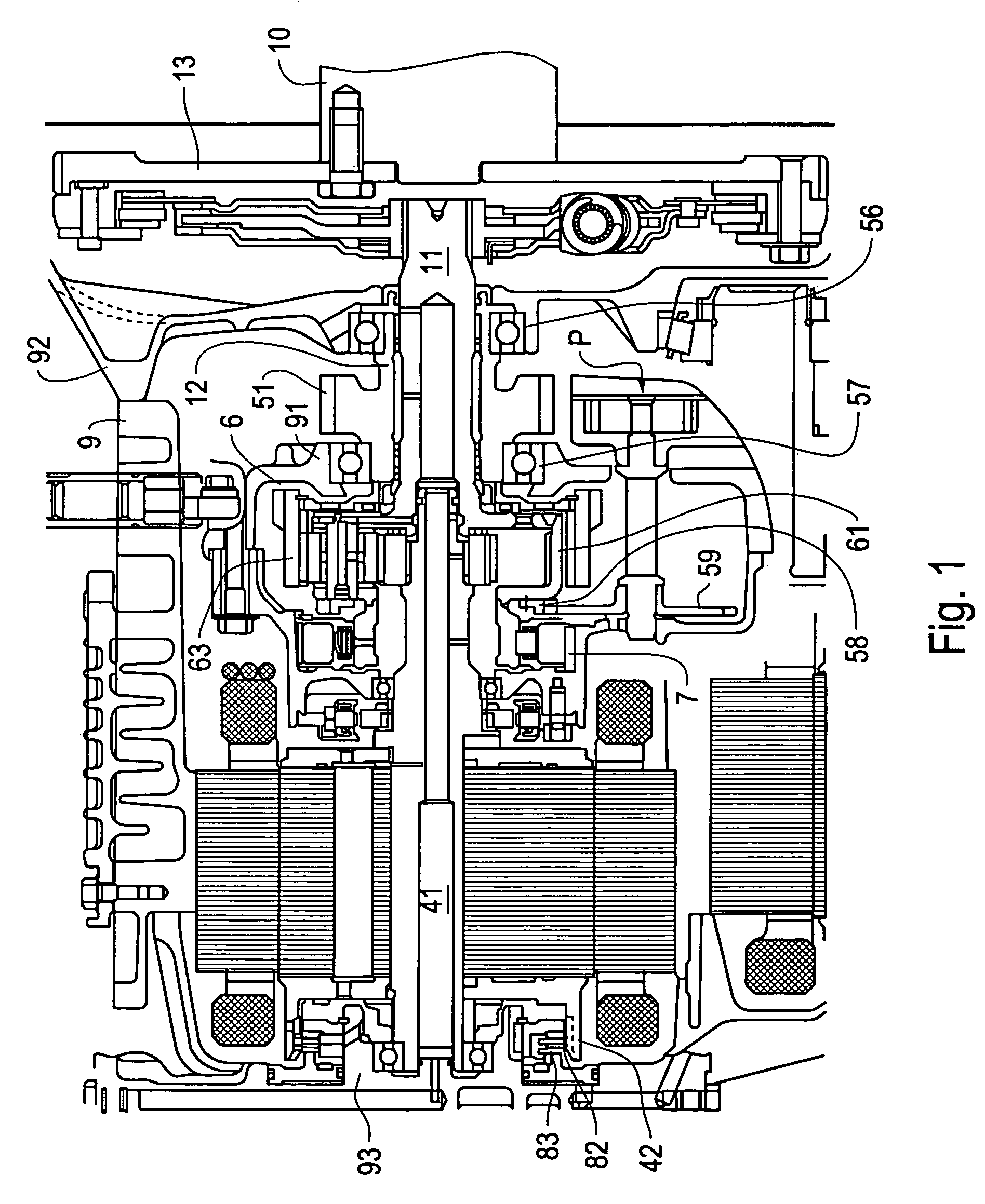 Drive unit equipped with electrical motor