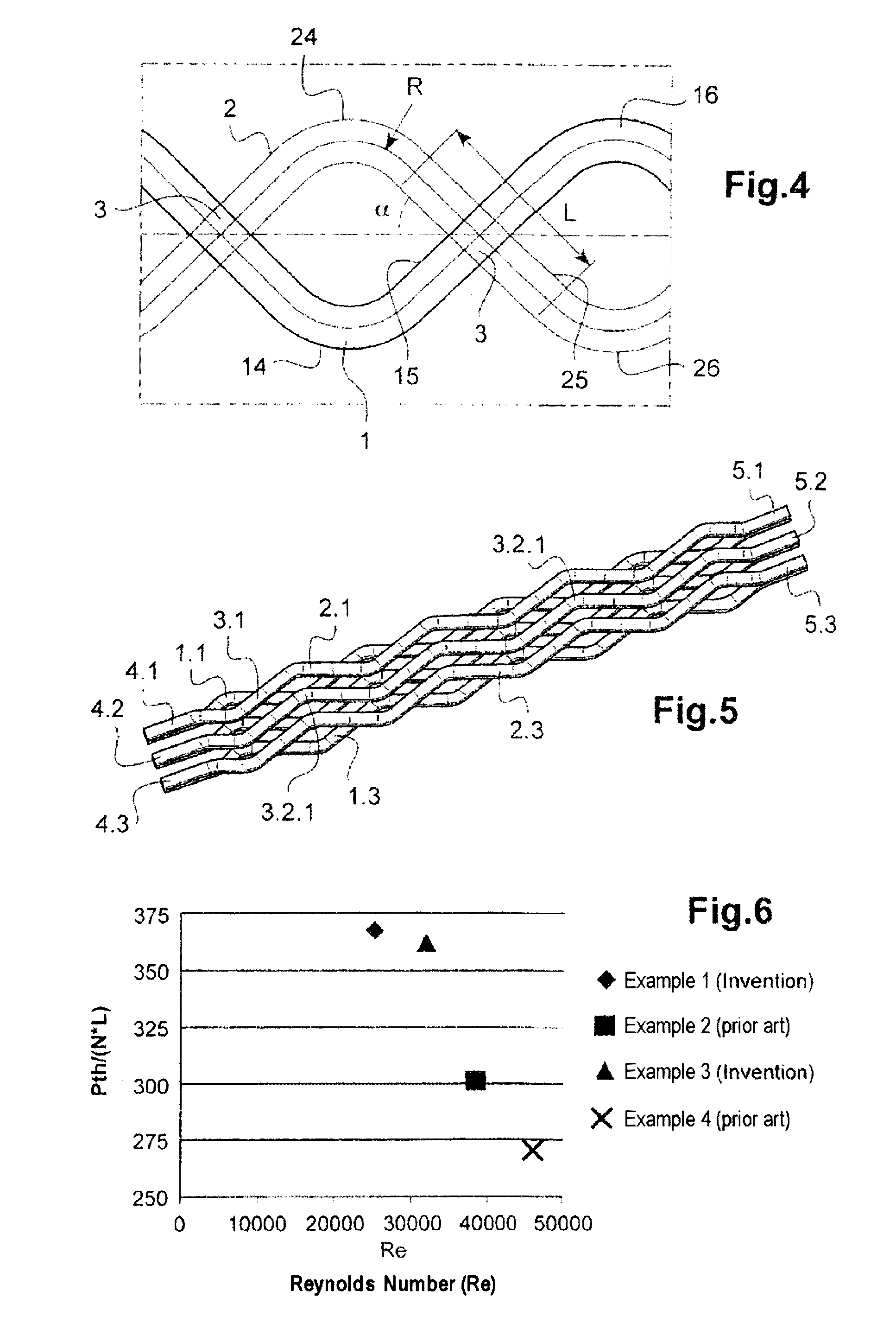 Heat-exchanger module with improved heat exchange and compactness, use with liquid metal and gas