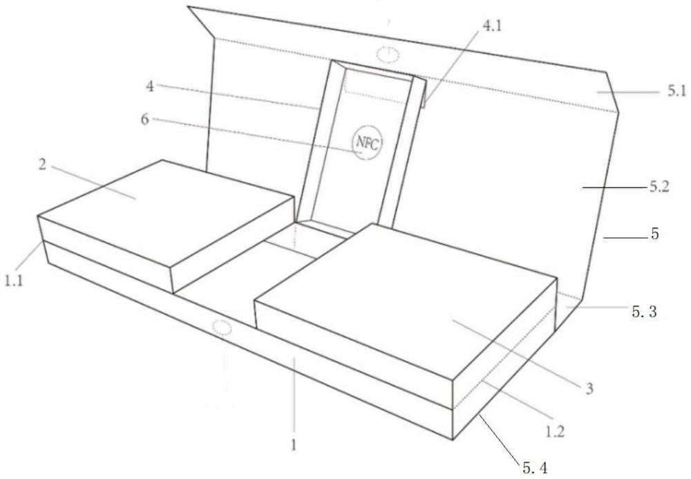 Double-layer cigarette packaging carton