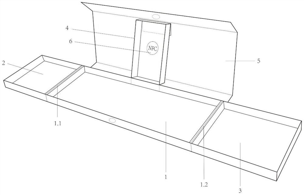 Double-layer cigarette packaging carton