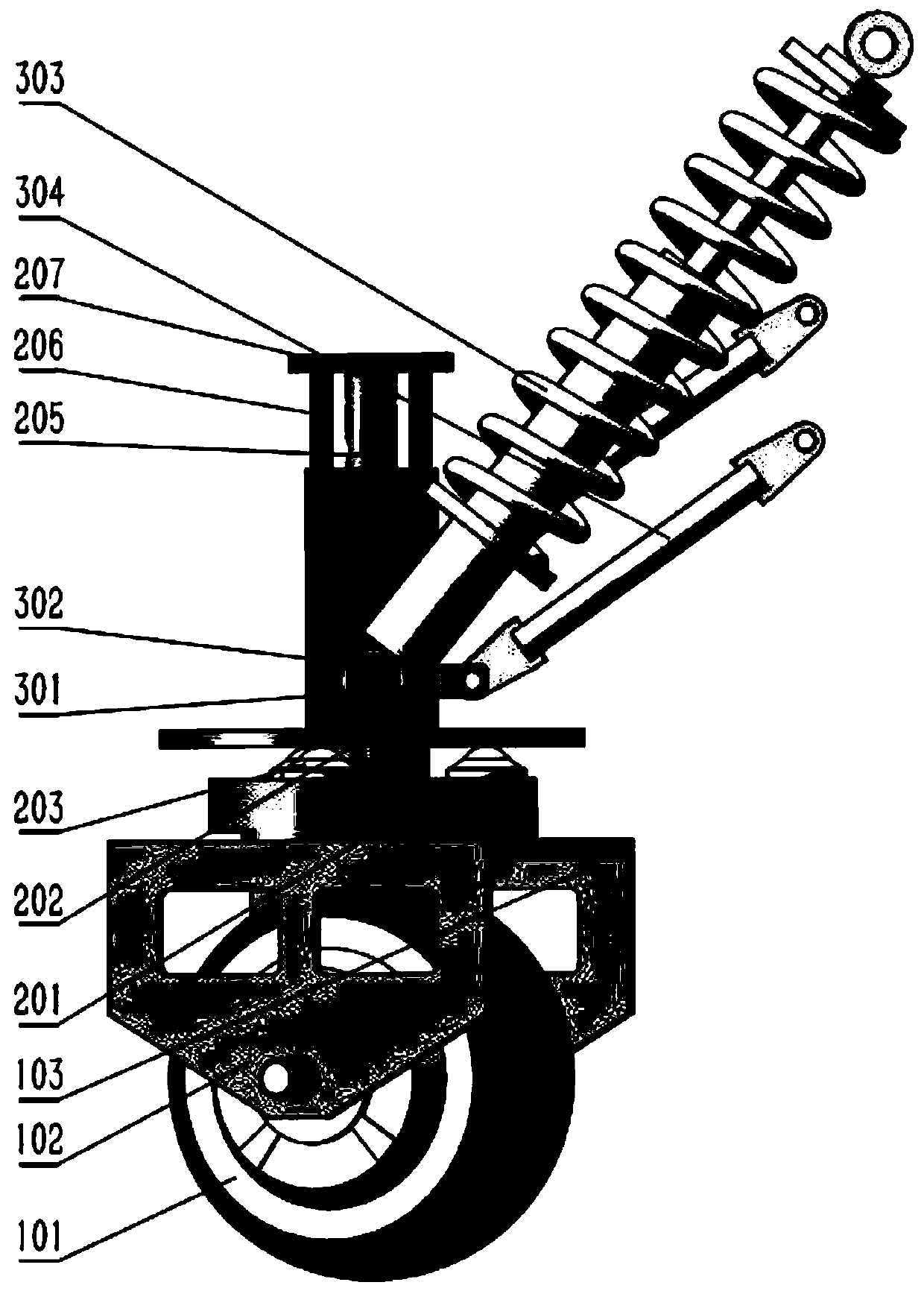 Independent steering driving wheel based on hub motor