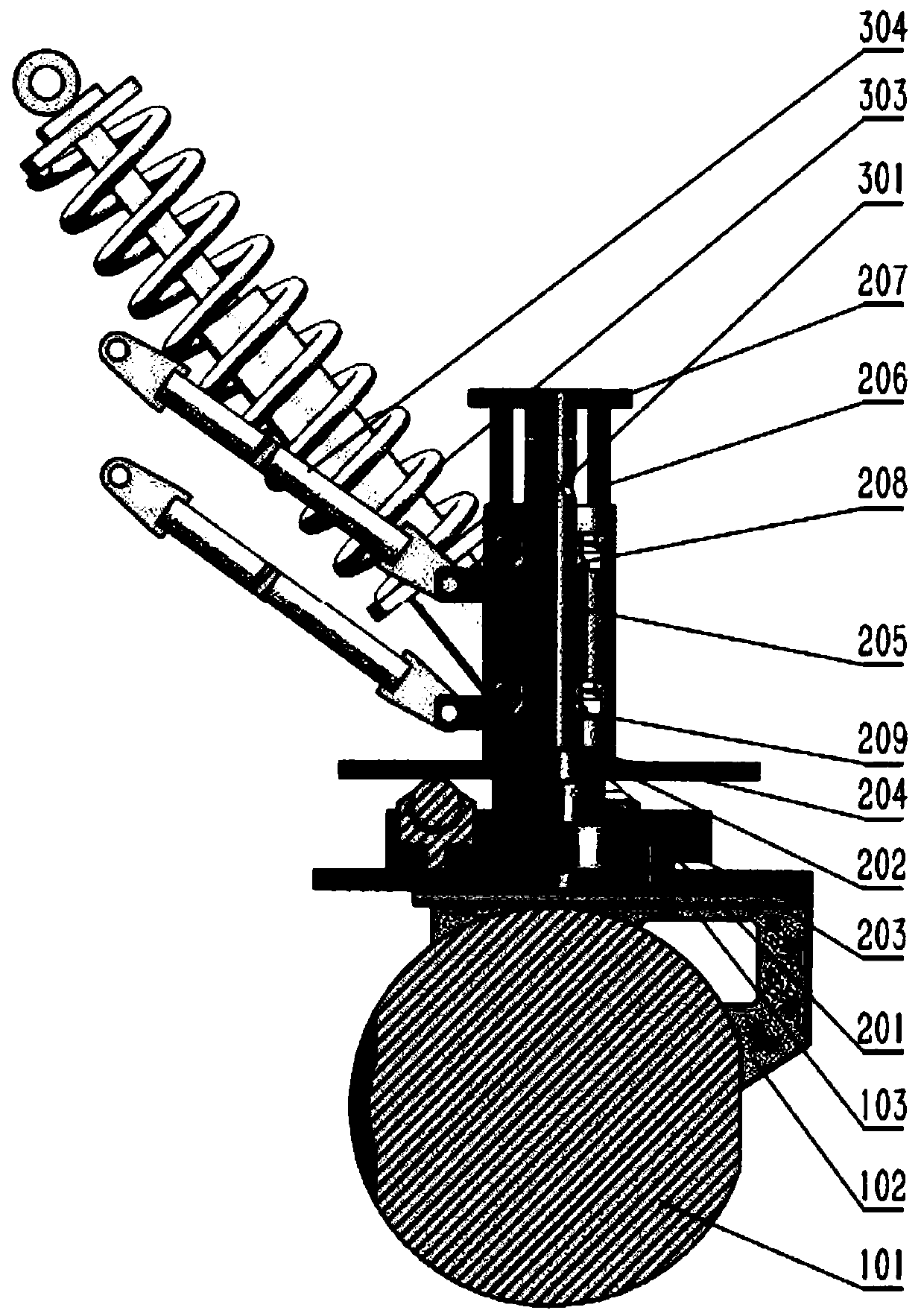 Independent steering driving wheel based on hub motor