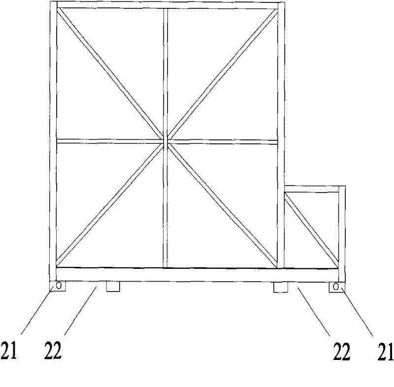 Combined system of transporting equipment