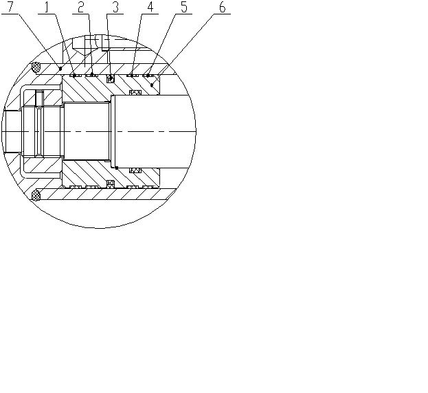 Piston sealing structure