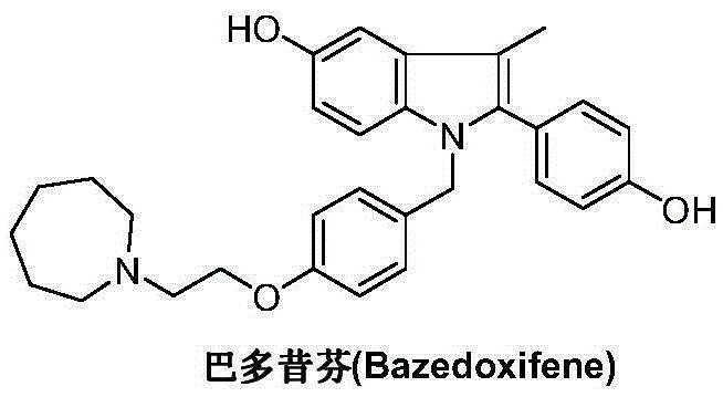 Bazedoxifene intermediate and preparation method thereof