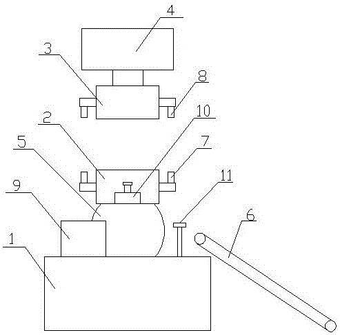 Rotating discharging injection mold for terminal cover