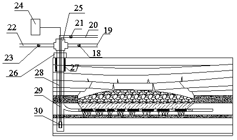 A method for cooperatively extracting coalbed methane from caving old gobs and lower coal seams