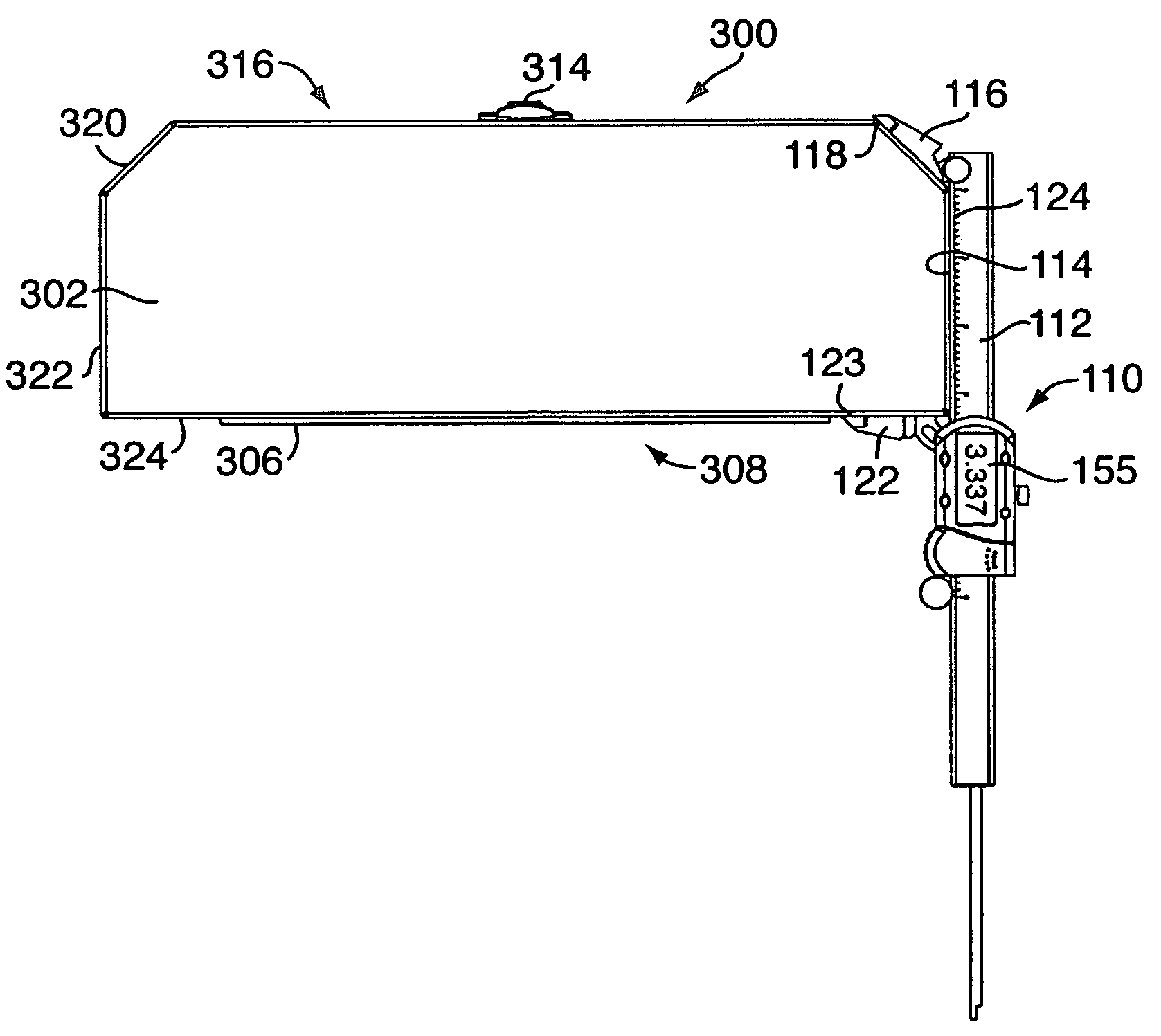 Slide caliper assembly and method of use