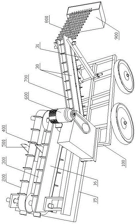 Garlic stalk cutting machine