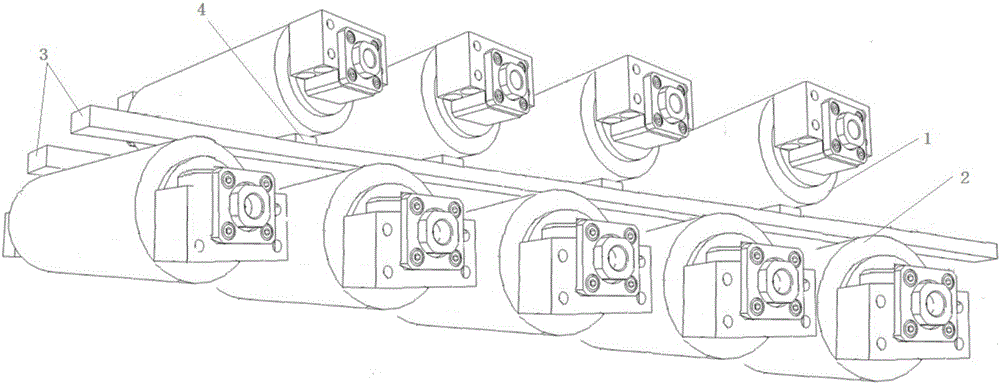 Eleven-roller straightener roller system zero calibration method