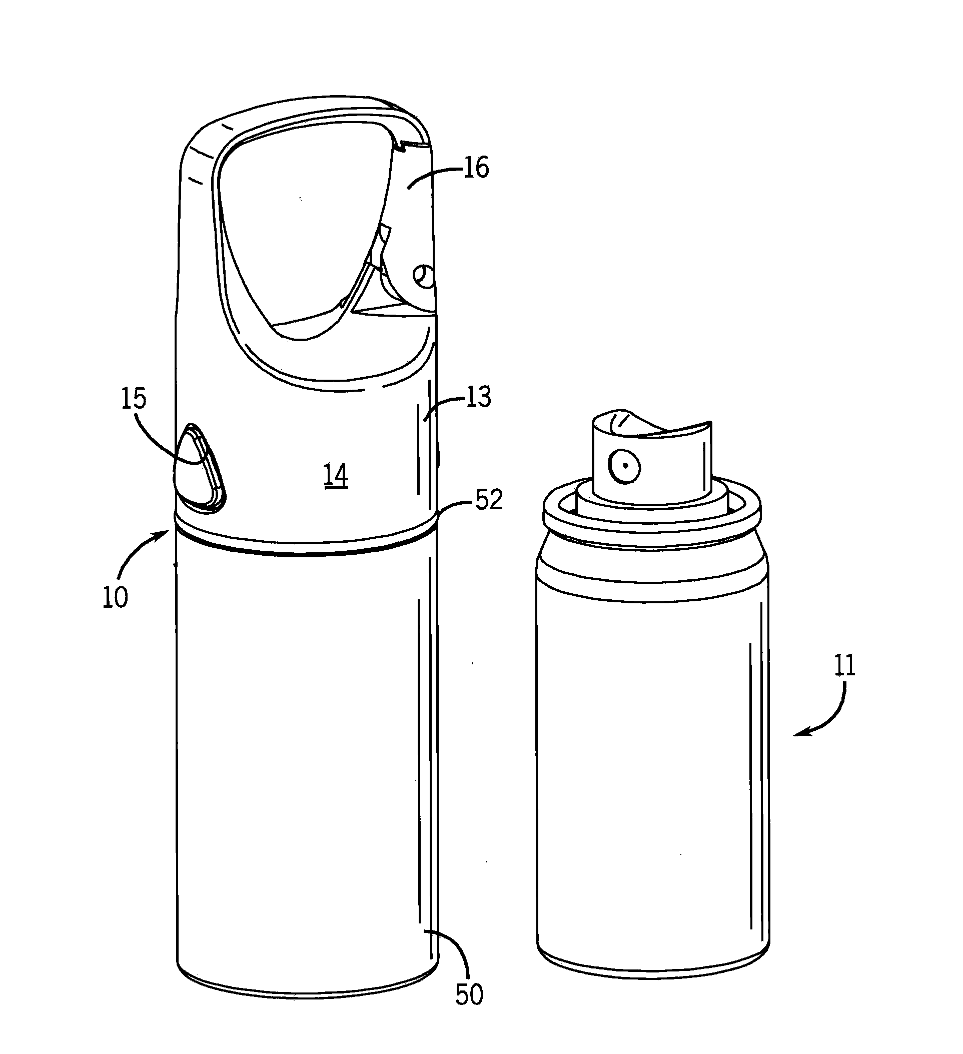 Carrier Assemblies For Portable Dispensers