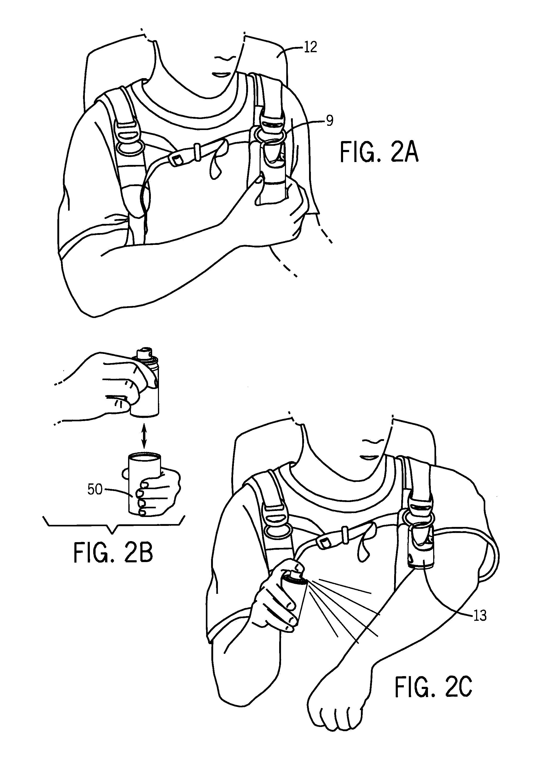 Carrier Assemblies For Portable Dispensers