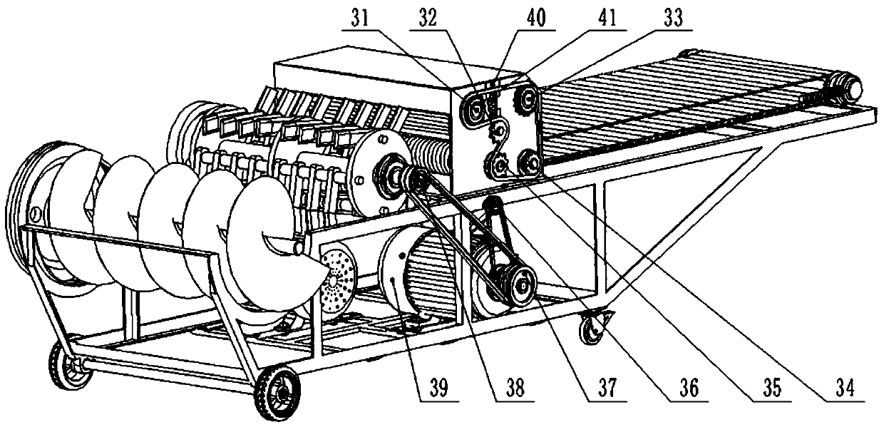 Silage crushing, rubbing filamentation and packing integrated operation machine