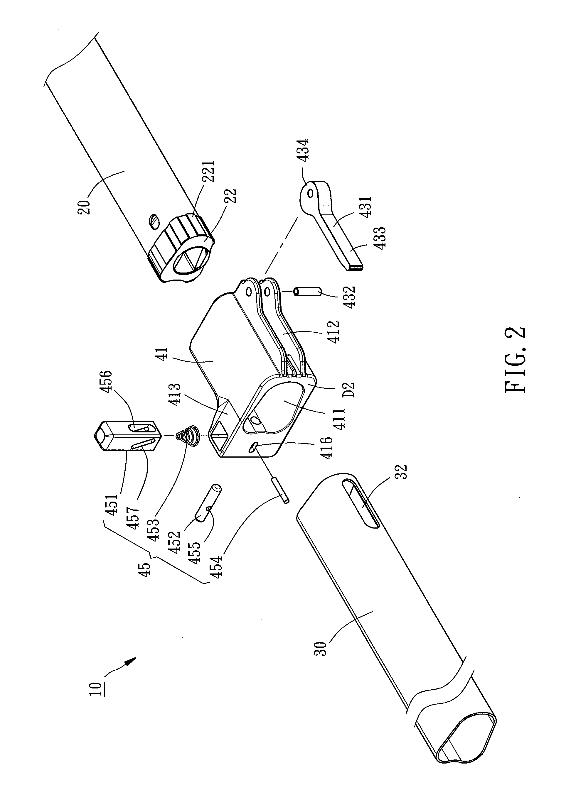 Telescopic pipe structure for pole saw