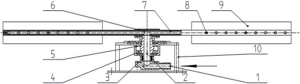 A jet jet driven blade agitator