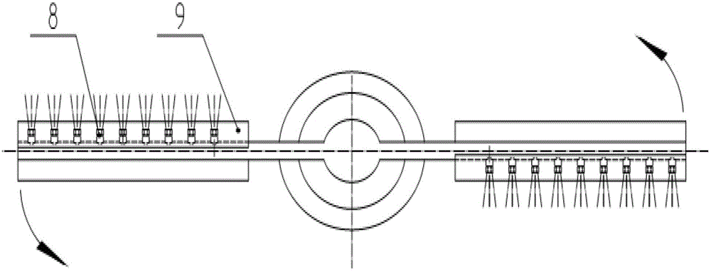 A jet jet driven blade agitator