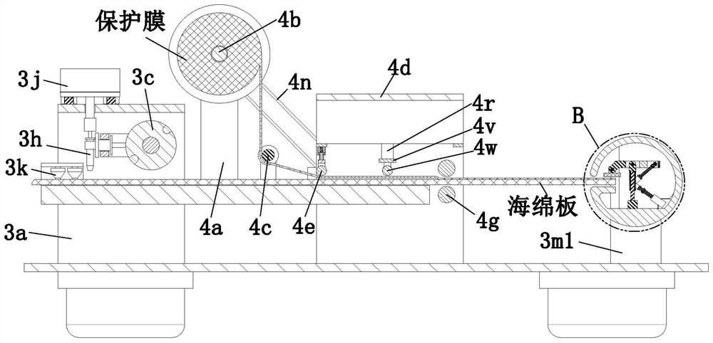 Building heat-insulation sponge plate machining system and machining method thereof