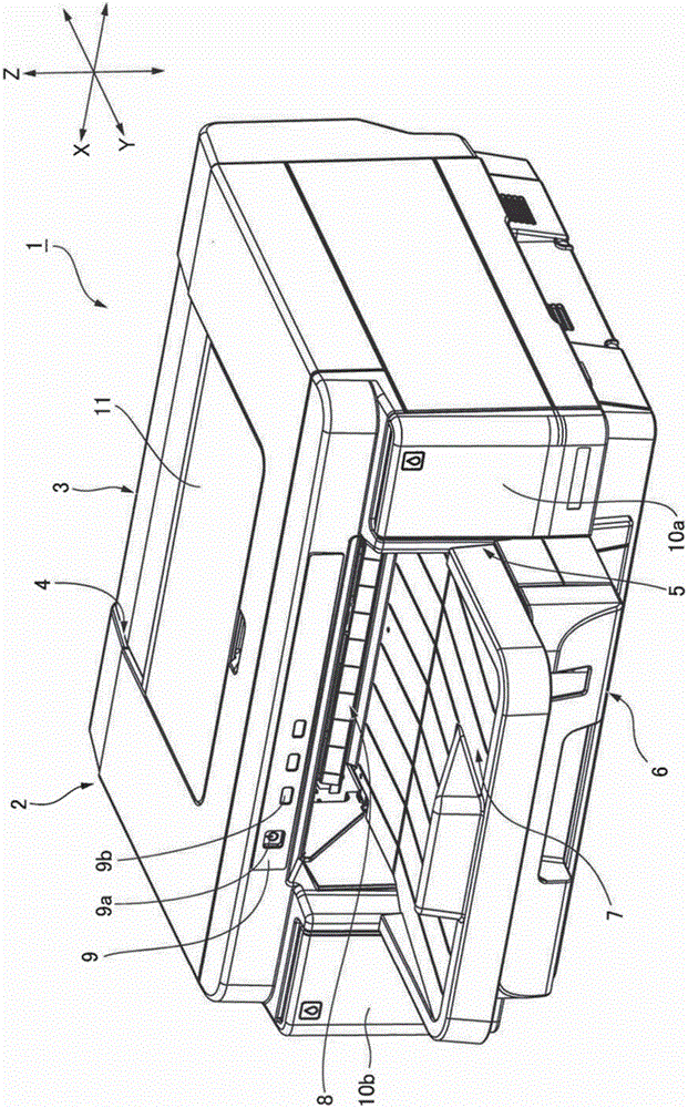 Sheet feeding device and printer