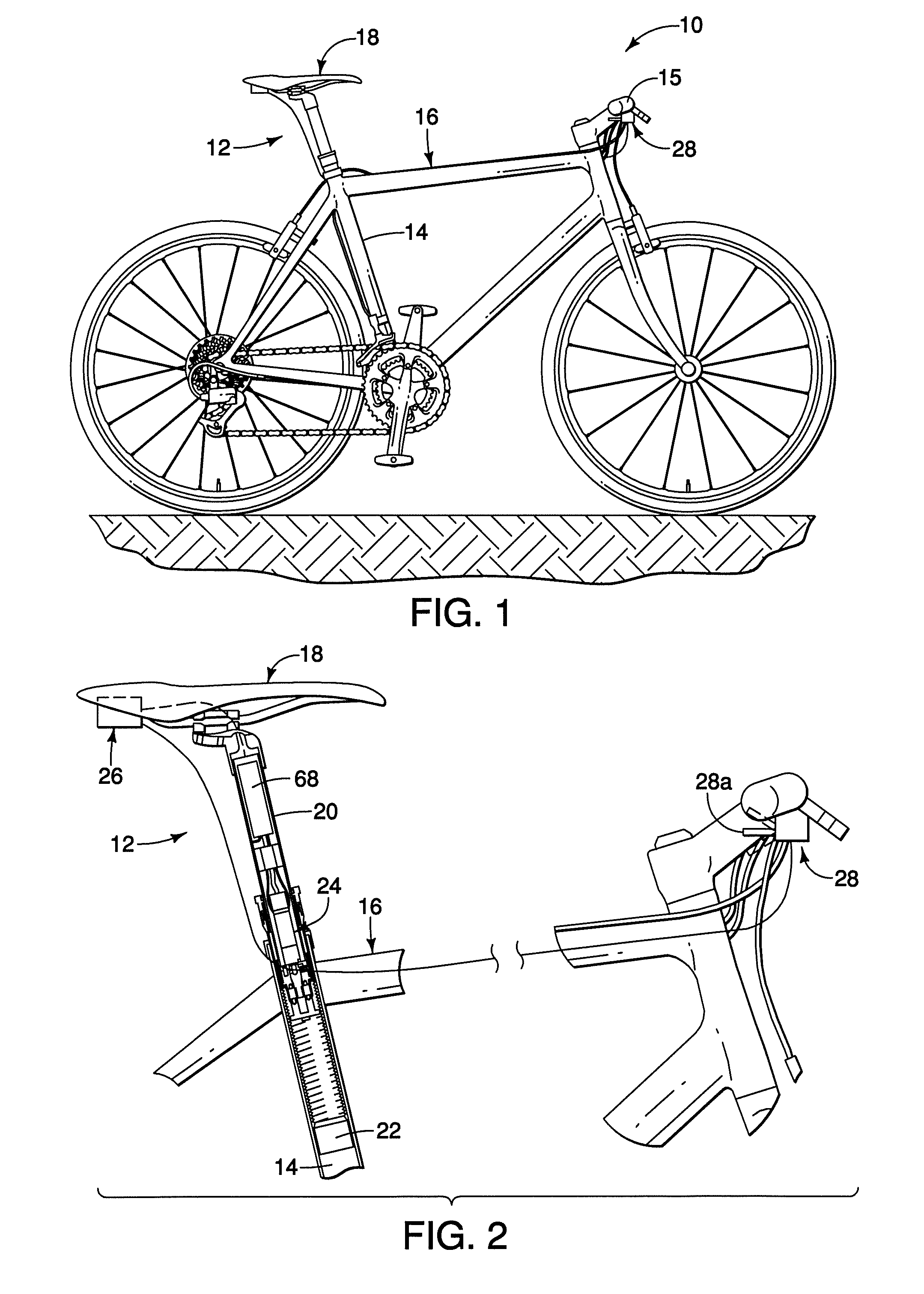 Motorized bicycle seatpost assembly