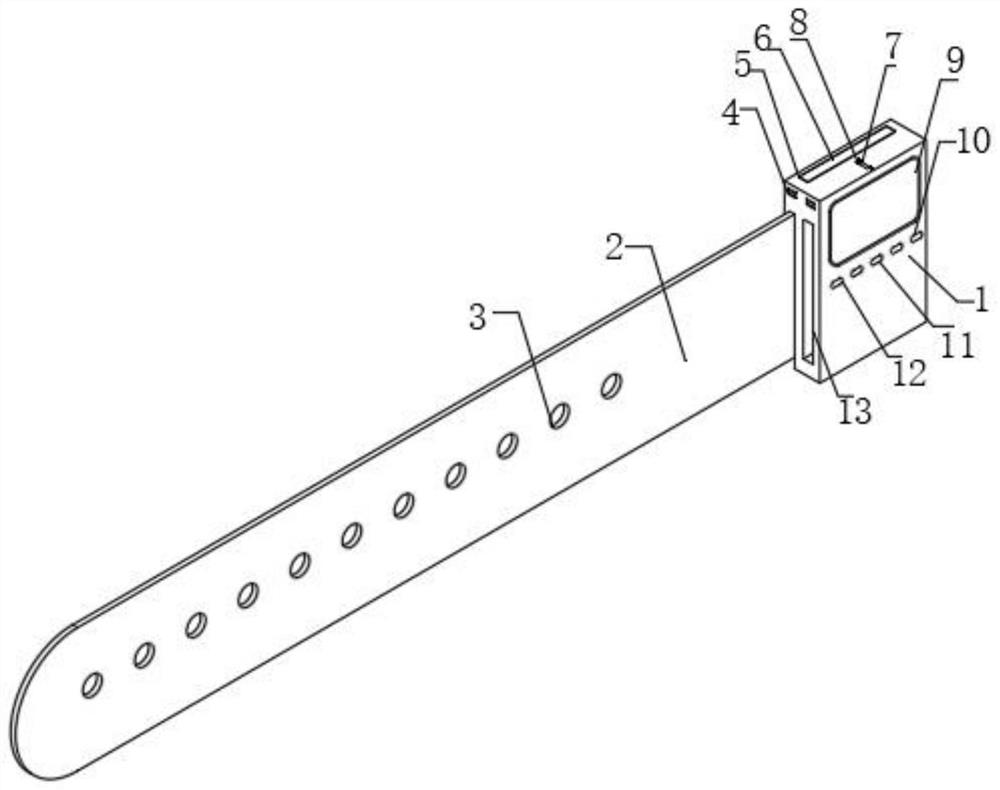 Intelligent wearable waistband capable of monitoring multiple physical signs