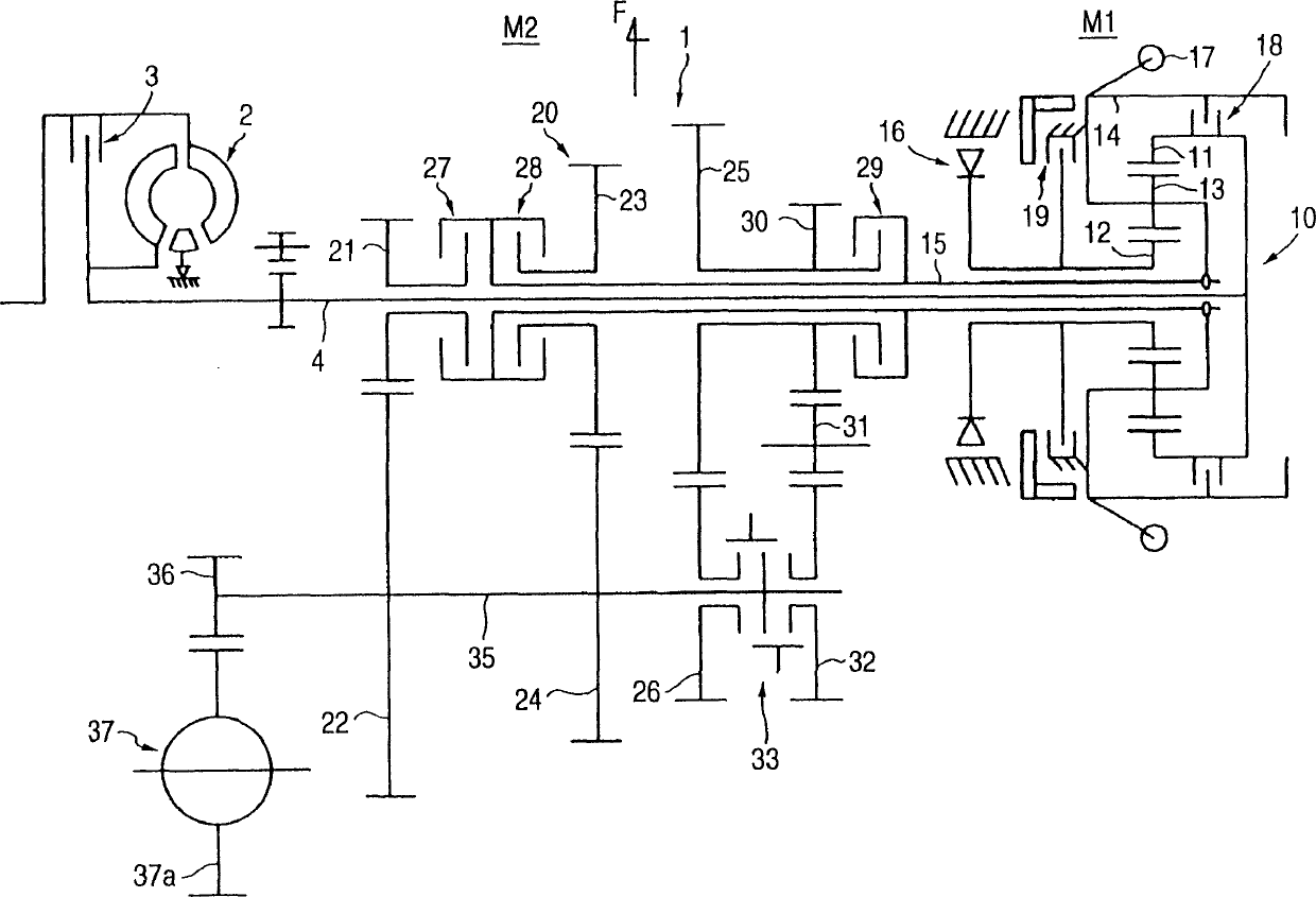 Automatic speed changer for car