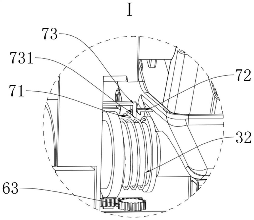 Demounting and mounting structure for air conditioner base, and air conditioner