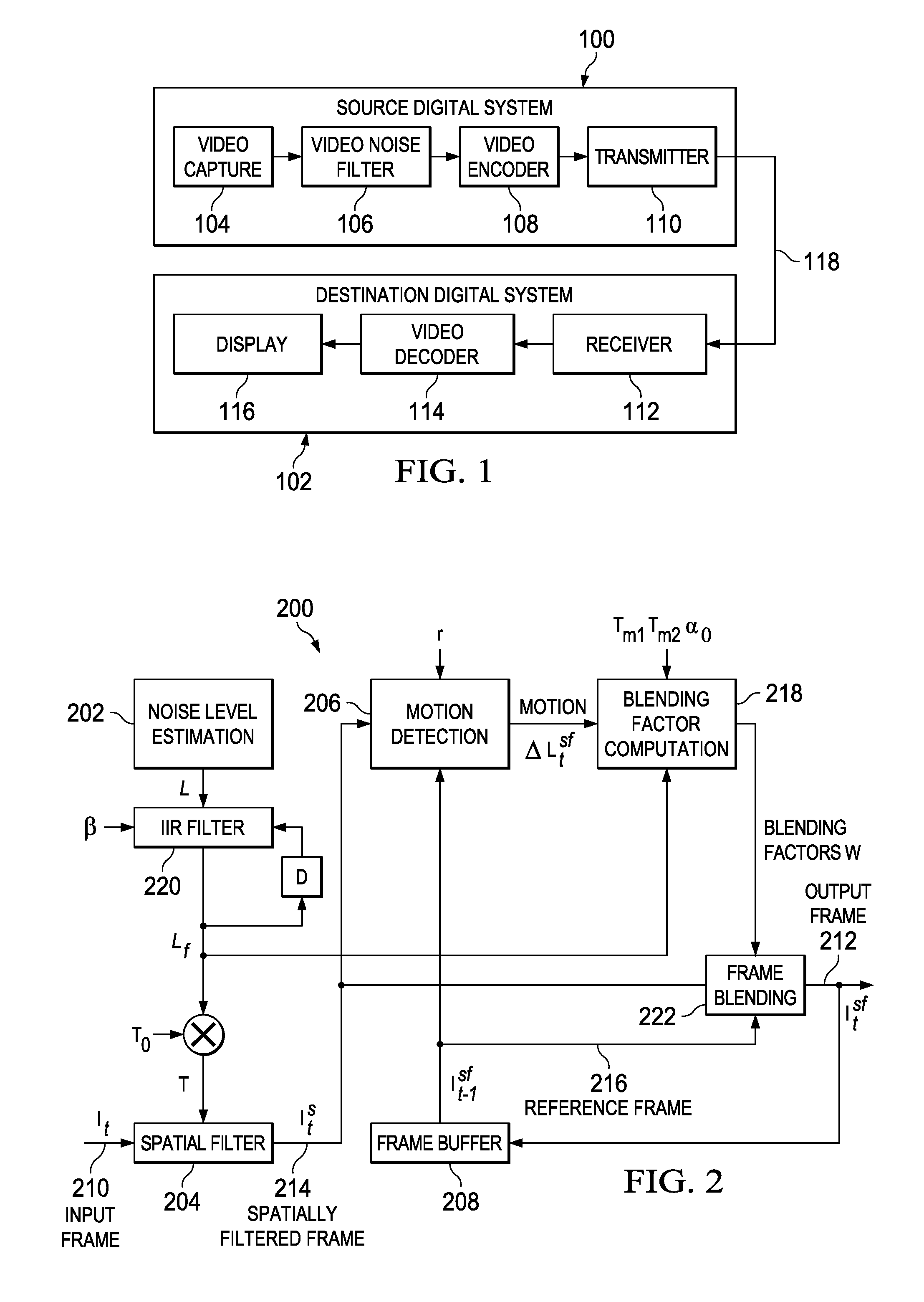 Multi-pass video noise filtering