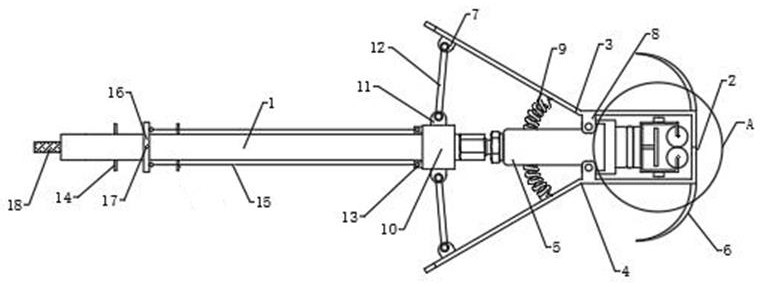 A foreign matter cutting device for power distribution lines