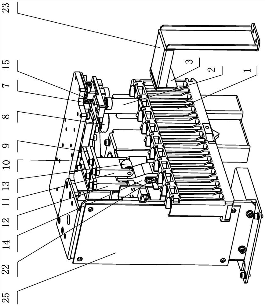 Test tube barcode automatic reading device