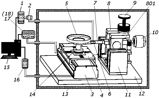 A reciprocating friction power generation output performance and friction coefficient synchronous testing device