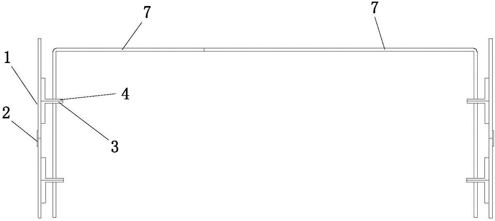 Construction method for folding type structural slab post-cast strip joint formwork