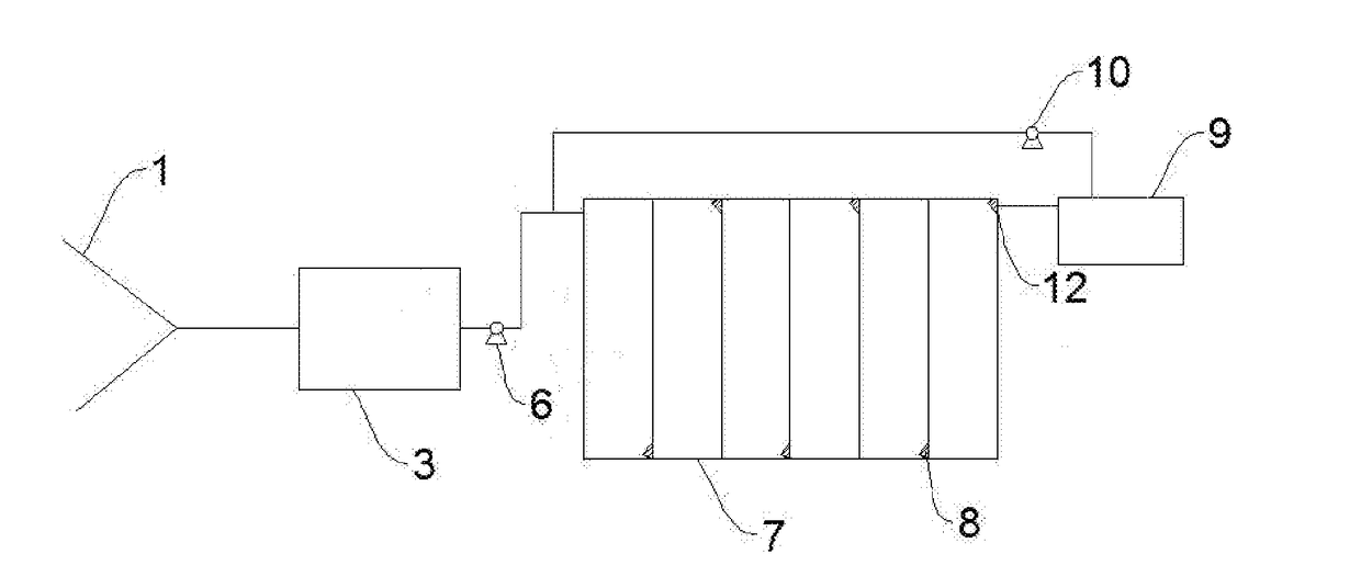 Integrated device and method for eliminating initial runoff pollution