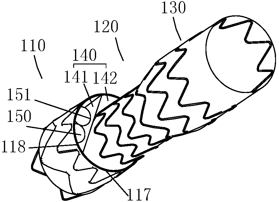 Window-opening type covered stent