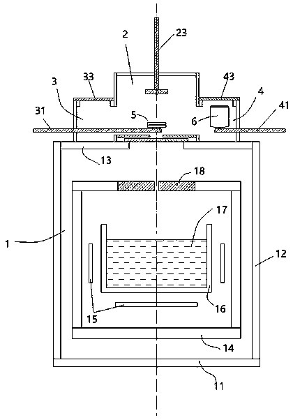 Quasi-monocrystalline silicon crystal growth method and thermal field structure