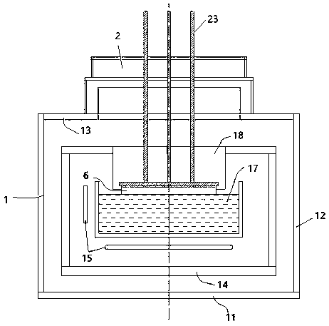 Quasi-monocrystalline silicon crystal growth method and thermal field structure