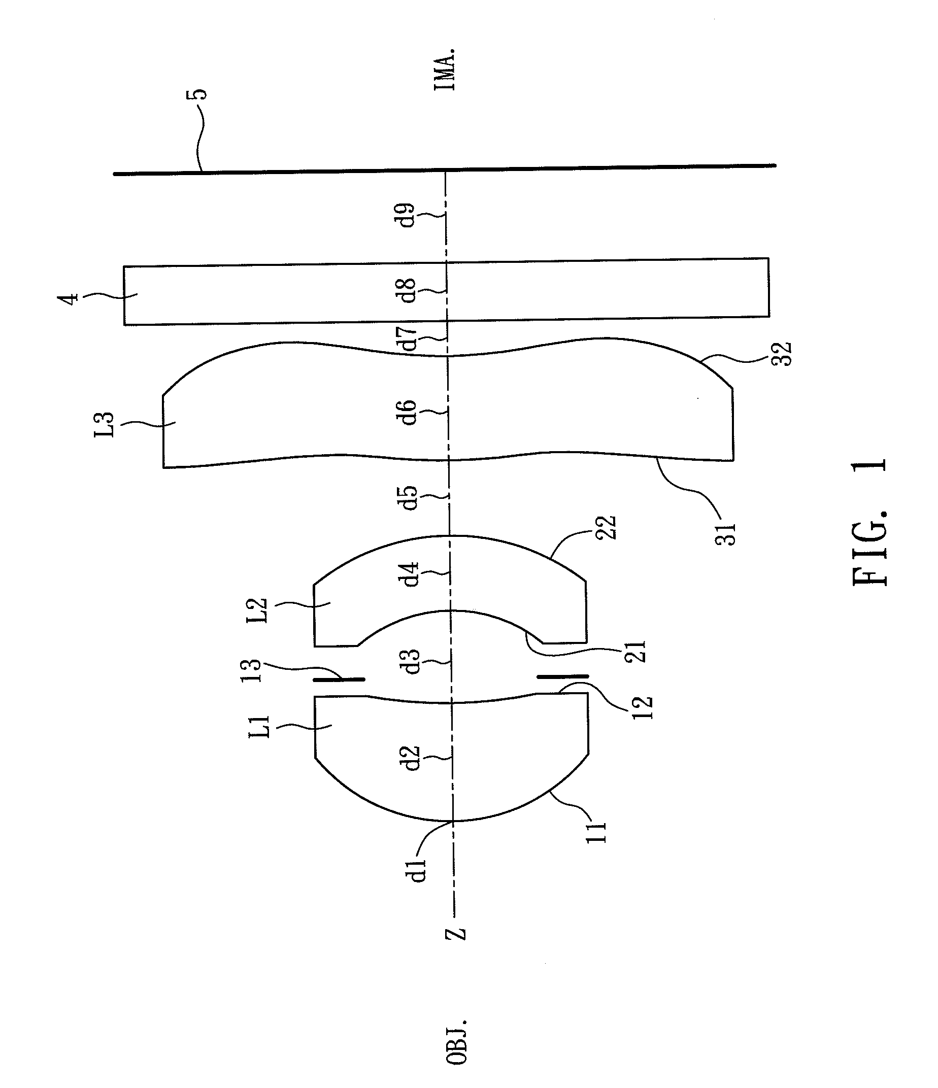 Miniature three-piece optical imaging lens with short back focal length