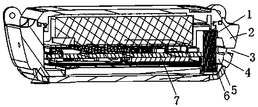 Loudspeaker sound cavity drainage structure for accelerating drainage by utilizing repeated audio frequency