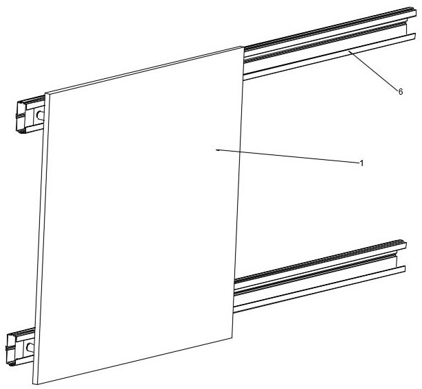 Fabricated wall panel sliding assembly