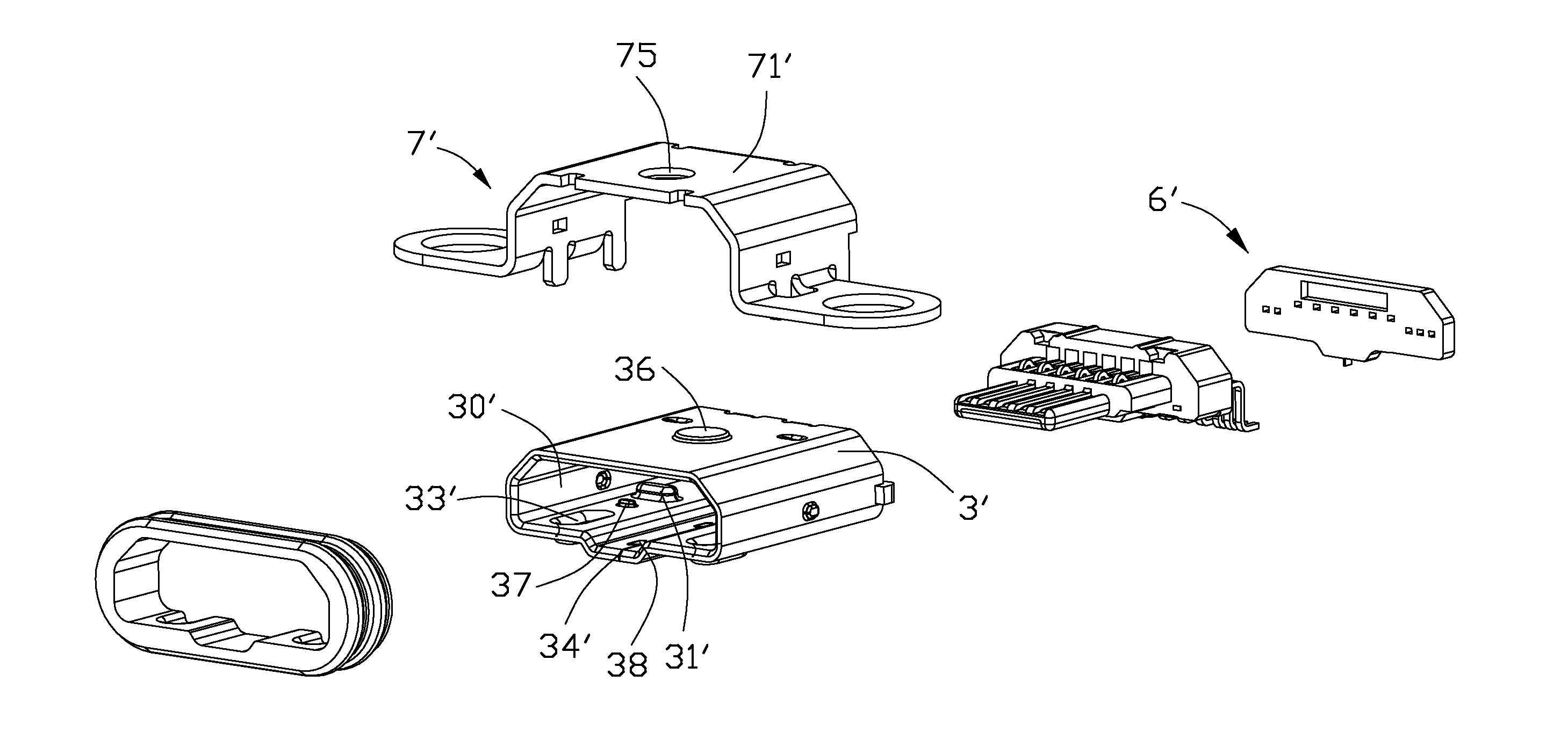 Electrical connector having waterproof function