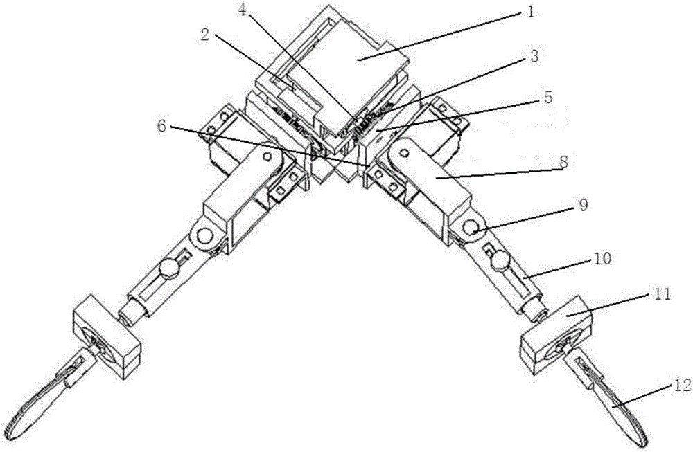 A robotic fish pectoral fin propulsion mechanism