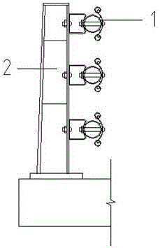 Anti-collision guardrail of single-beam steel