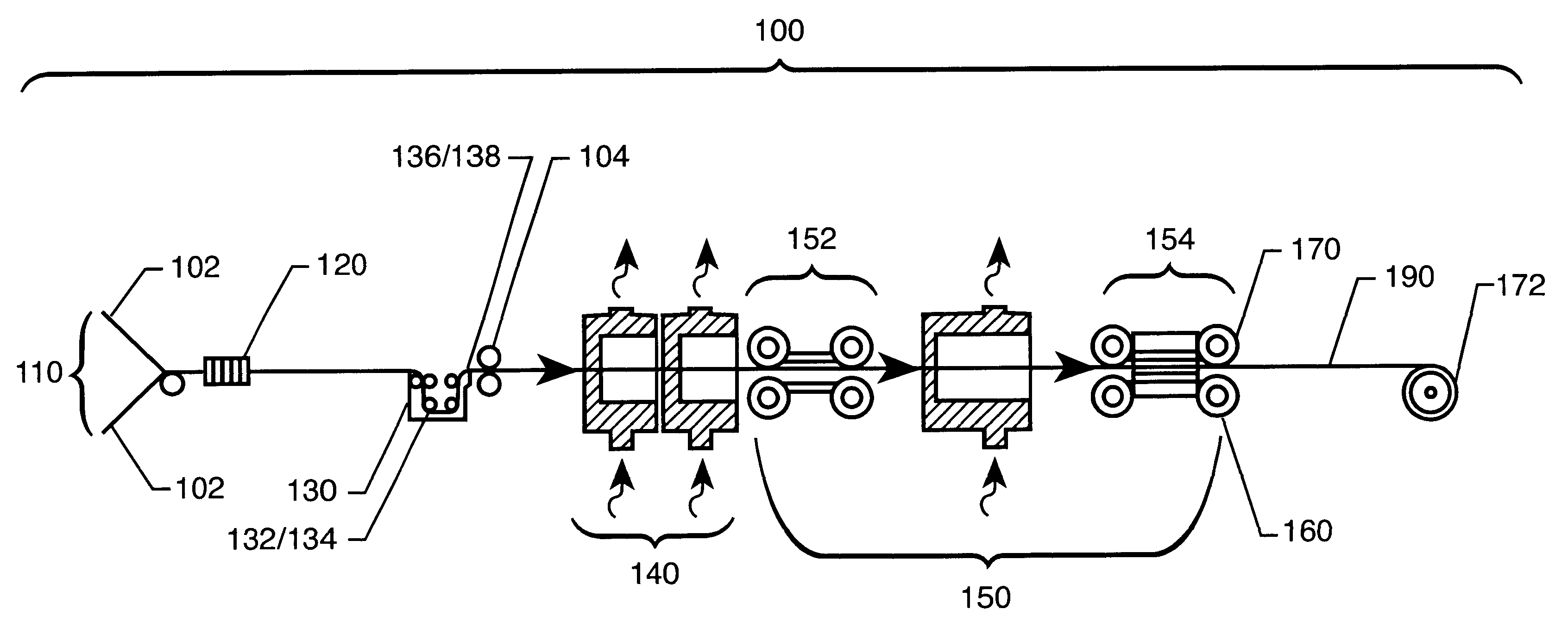 Dry process for manufacturing hybridized boron fiber/carbon fiber thermoplastic composite materials from a solution coated precursor