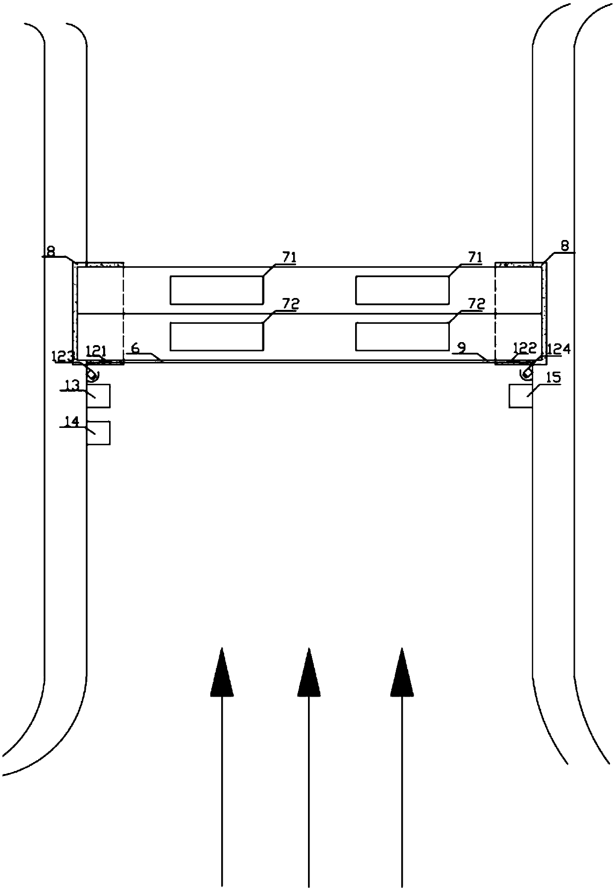 Intelligent landscape gate with layered water taking function and operation method thereof