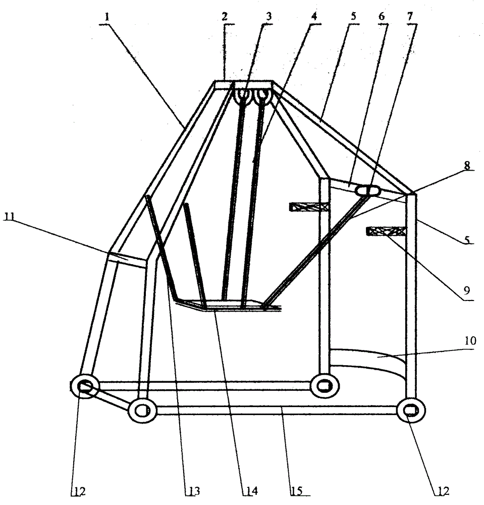 A kind of leg rehabilitation exercise vehicle