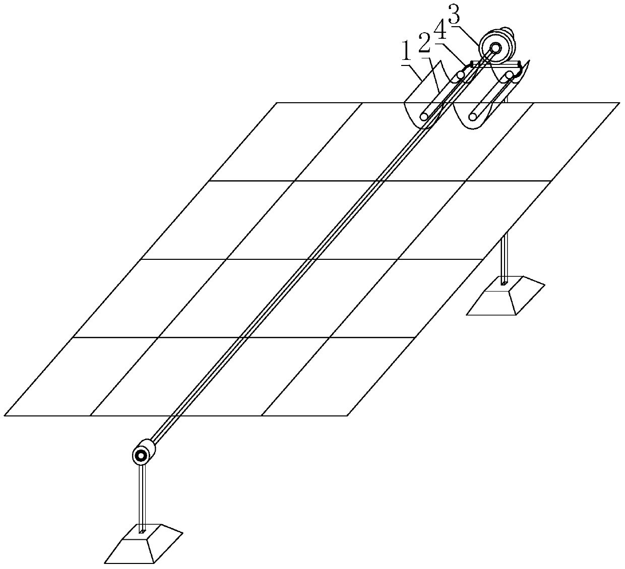 Differential pressure solar automatic tracking device